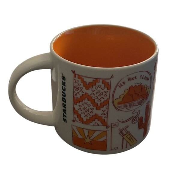 2018 Starbucks Been There Series Arizona Grand Canyon 14 Oz Coffee Mug orange - Picture 3 of 4